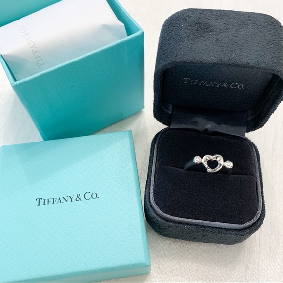 Tiffany & Co. Jewelry - Tiffany & Co. Elsa Peretti Open Heart Diamond Ring